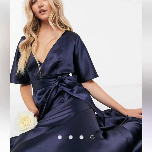 ASOS Midnight Blue Maxi Dress - Picture 4 of 7